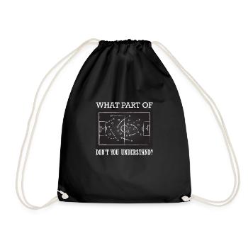 What Part of Don't You Understand Soccer - Drawstring Bag - black - Front