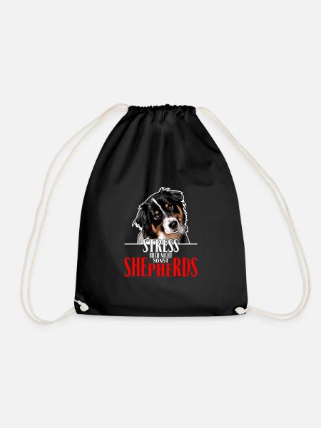 AUSTRALIAN SHEPHERD le stress ne me - Sac de sport léger - noir