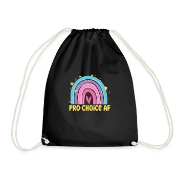 Pro-Choice AF Hex The Patriarchy Feminist - Turnbeutel - Schwarz - Vorne