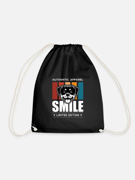 Smile - Turnbeutel - Schwarz