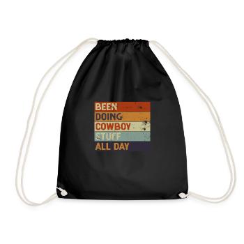 J’ai fait du rodéo de cow-boy toute la journée - Sac de sport léger - noir - Devant