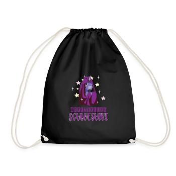 Einhorn Offizielles Schlafshirt Morgenmuffel - Turnbeutel - Schwarz - Vorne