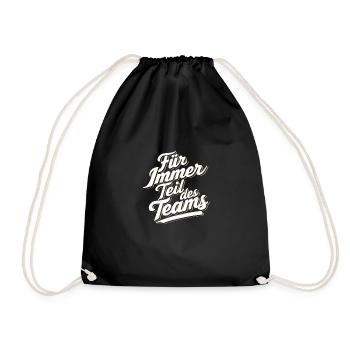 Für immer Team Trainer Coach Dankeschön Fitness - Turnbeutel - Schwarz - Vorne