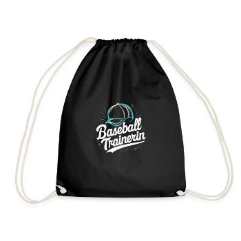 Baseball-Trainerin Coach Inspiration Anerkennung - Turnbeutel - Schwarz - Vorne