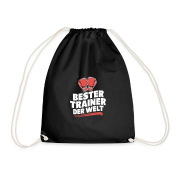 Bester Trainer Boxen Ehre Trophäe Auszeichnung - Turnbeutel - Schwarz - Vorne