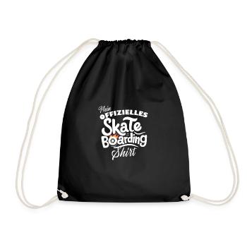 Skate-Shirt Offiziell Boarding Style Geschenk - Turnbeutel - Schwarz - Vorne