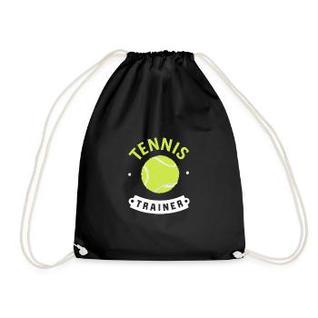Tennisball-Trainer Perfektes Tennis-Gadget - Turnbeutel - Schwarz - Vorne