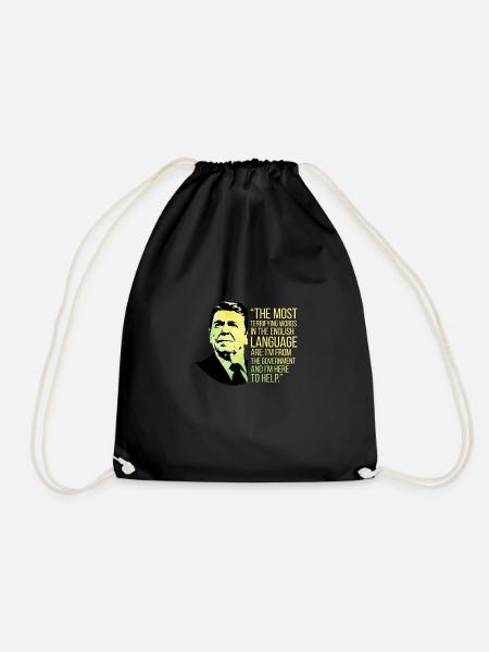 Ronald Reagan Merchandise - Turnbeutel - Schwarz