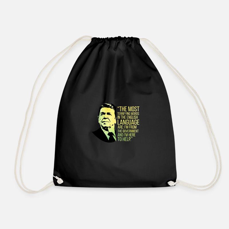 Ronald Reagan Merchandise - Turnbeutel - Schwarz