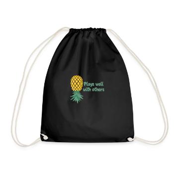 Drôle de slogan échangiste Marchandise - Sac de sport léger - noir - Devant