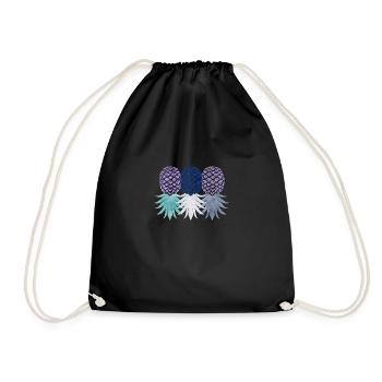 Drôle de marchandise à l’ananas à l’envers - Sac de sport léger - noir - Devant