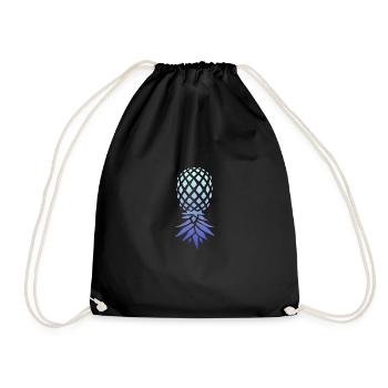 Drôle de marchandise à l’ananas à l’envers - Sac de sport léger - noir - Devant