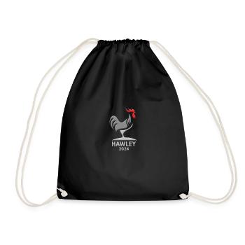Funny Anti Josh Hawley Political Joke Slogan - Drawstring Bag - black - Front