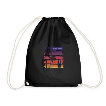 Cool Pacific Beach California Surfing Fan Palm - Turnbeutel - Schwarz - Vorne