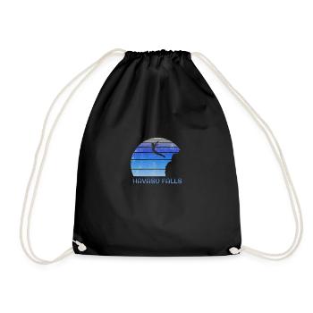 Havasu Falls Arizona Cliff Diving Fan - Drawstring Bag - black - Front