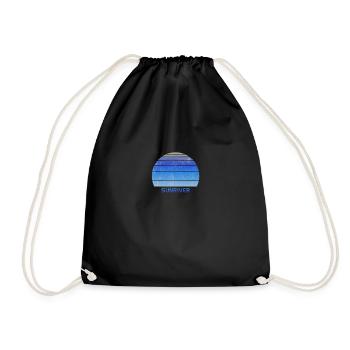 Retro Sunriver Oregon Sunset Outdoors Fan Ski - Turnbeutel - Schwarz - Vorne