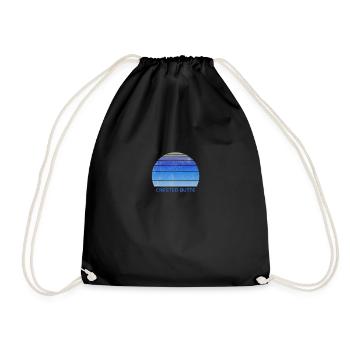 Rétro Crested Butte Colorado coucher de soleil Ventilateur d’extérieur - Sac de sport léger - noir - Devant