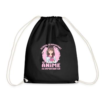Cute Japanese Manga Women Girls Gift Otaku Kawaii - Turnbeutel - Schwarz - Vorne
