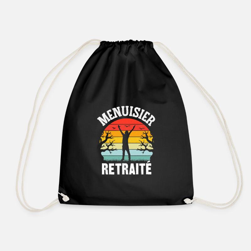menuisier retraité - Sac de sport léger - noir