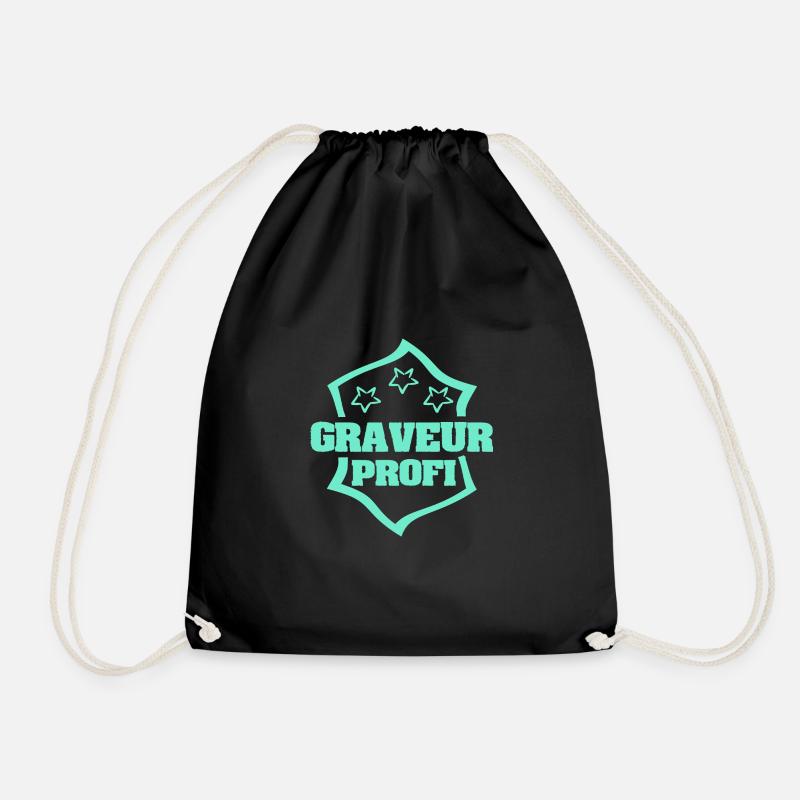 Profession Graveur - Sac de sport léger - noir