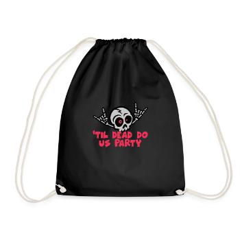 Til Death Do Us Party Bride Squelette - Sac de sport léger - noir - Devant