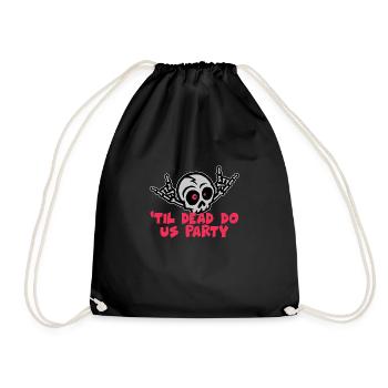 Til Death Do Us Party Bride Squelette - Sac de sport léger - noir - Devant