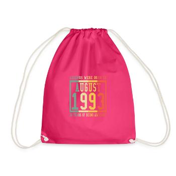 30 years - Legend were in born in AUGUST 1993 - Sac de sport léger - fuchsia - Devant