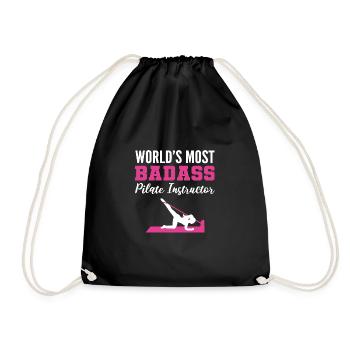Badass Instructeur de Pilates. Cadeau de professeur de Pilate - Sac de sport léger - noir - Devant
