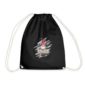 Santa Claus Elves 1 - Drawstring Bag - black - Front