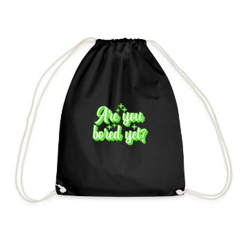 Êtes-vous ennuyé mais rétro - Sac de sport léger - noir - Devant