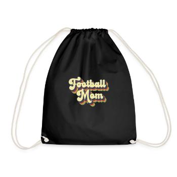 Football Mom Mama Vintage Women Mother's Day - Turnbeutel - Schwarz - Vorne