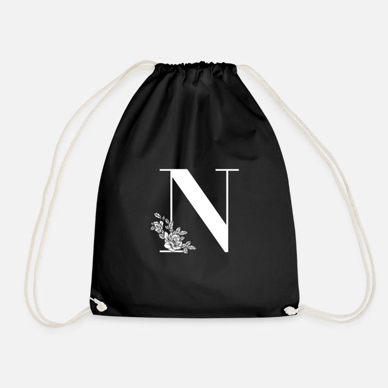 Lettre N - Sac de sport léger - noir