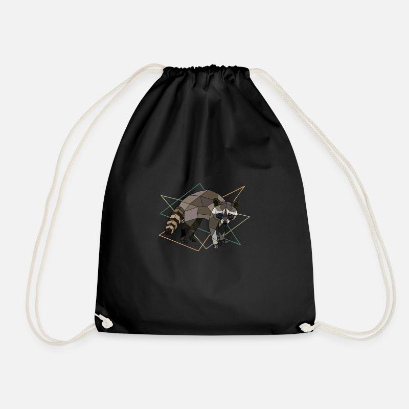 Waschbär - Turnbeutel - Schwarz