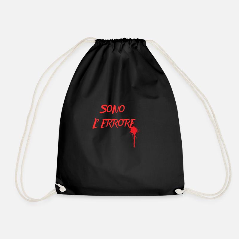 I'm the mistake 😌 - Drawstring Bag - black