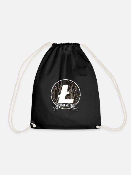 In Crypto We Trust Litecoin Hodler Blockchain - Turnbeutel - Schwarz