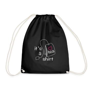 c’est un amateur de thé en chemise de thé - Sac de sport léger - noir - Devant
