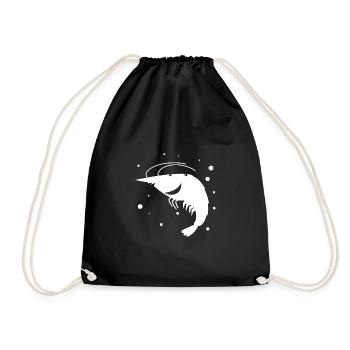 Languste - Fisch Meereswesen Tierfreund - Turnbeutel - Schwarz - Vorne