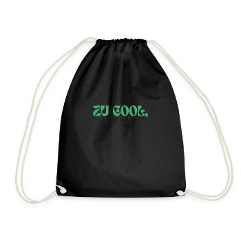 Geburtstags-Design: zu Cool, um alt zu sein. - Turnbeutel - Schwarz - Vorne
