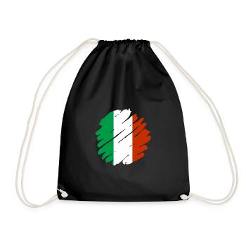 Italie Drapeau Vintage Drapeau Italien Occasion Look - Sac de sport léger - noir - Devant