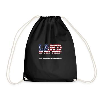 Land Of The Free Not For Women Pro Choice - Drawstring Bag - black - Front