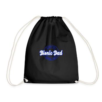 Bionic Dad Athletic Hip Knee Replacement Surgery - Turnbeutel - Schwarz - Vorne