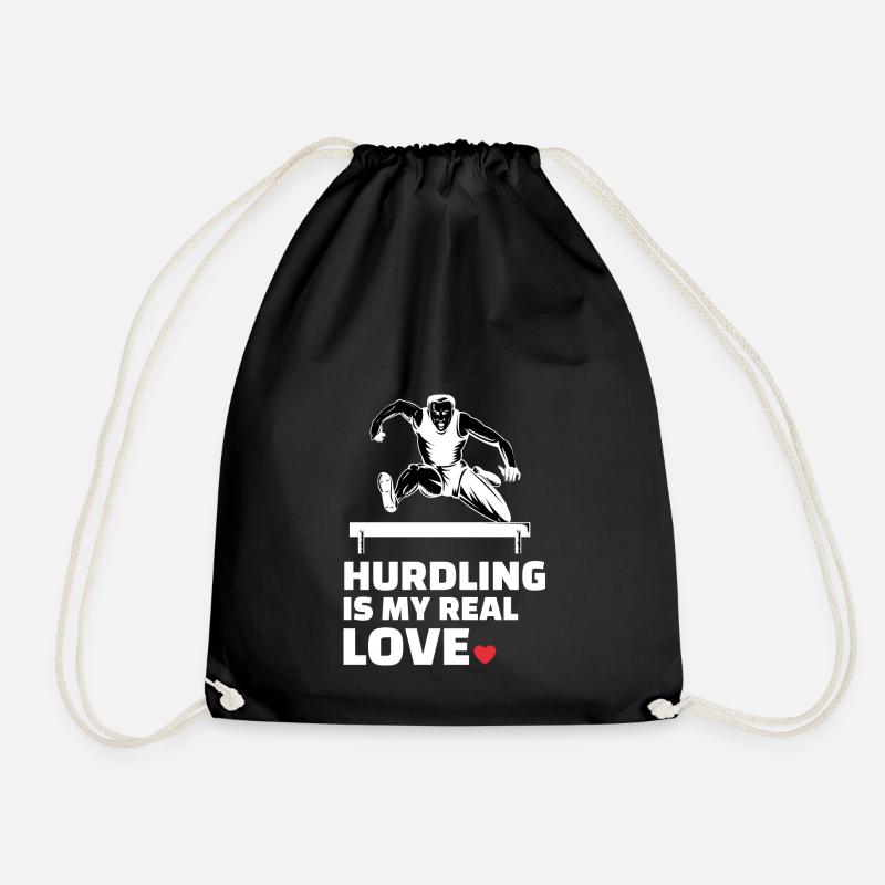 Ich Liebe Hürden - Turnbeutel - Schwarz