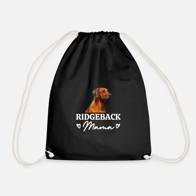 Rhodesian Ridgeback Mama - Turnbeutel - Schwarz
