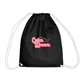 Retro Style Calm Down - Turnbeutel - Schwarz - Vorne