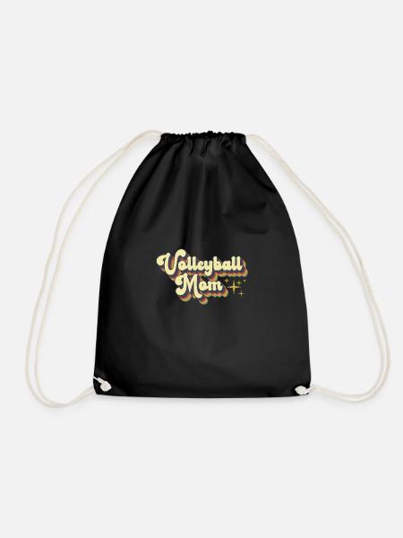 Volleyball Maman Vintage Femmes Fête des Mères - Sac de sport léger - noir