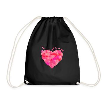 Cœur de cœur - Sac de sport léger - noir - Devant