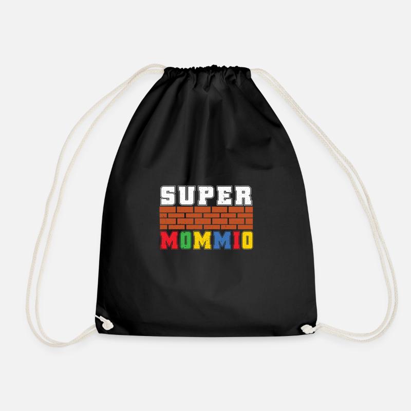 Super Mommio - Turnbeutel - Schwarz