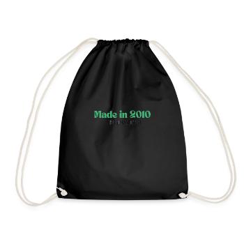 Made in 2010 - Perfection since day 1 - Drawstring Bag - black - Front
