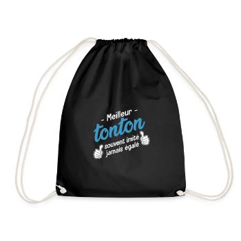 meilleur tonton cadeau oncle tonton - Sac de sport léger - noir - Devant