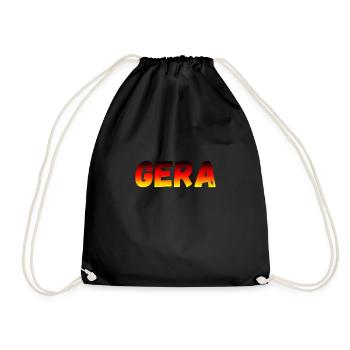 Gera - Turnbeutel - Schwarz - Vorne